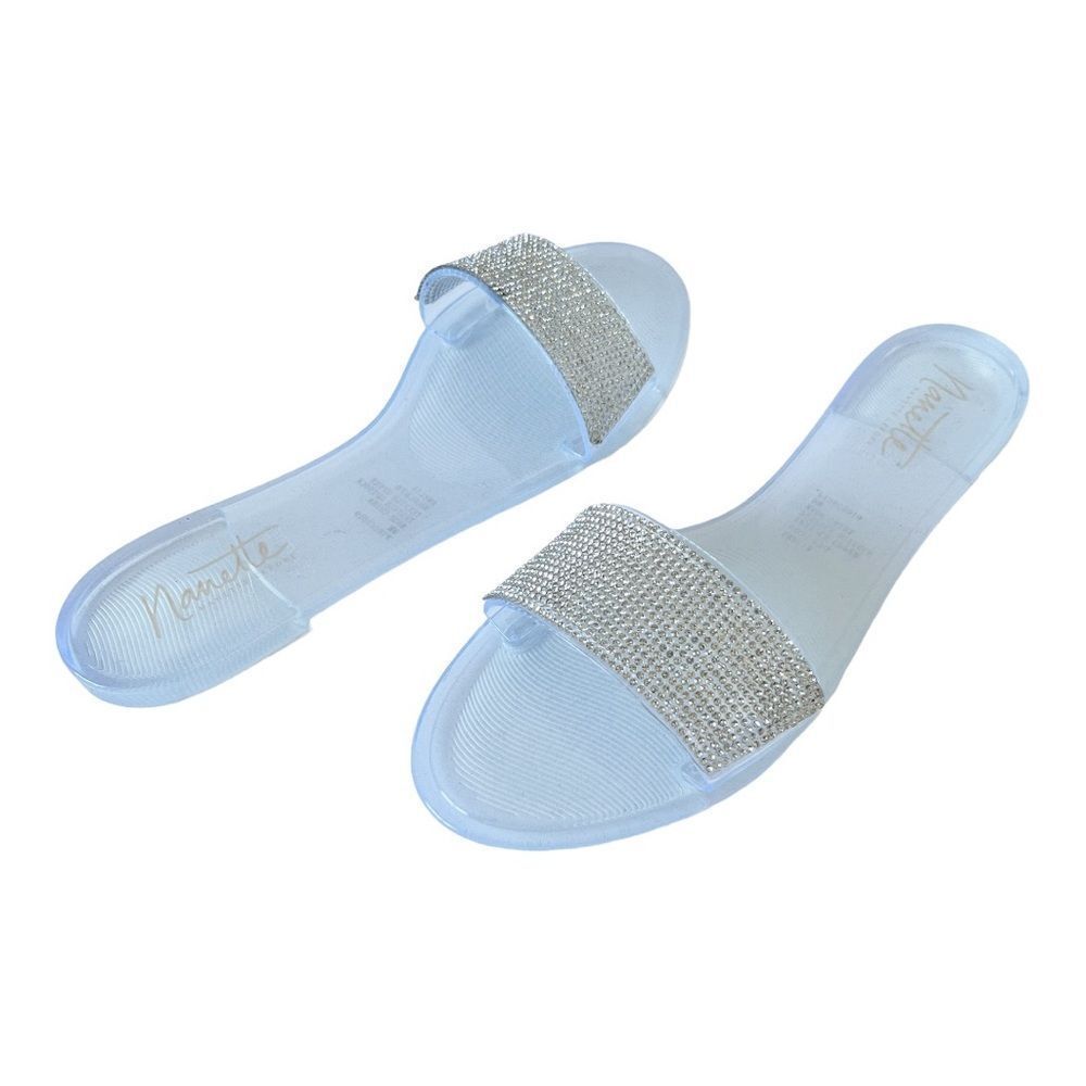 Nanette Lepore Amelie Jelly Flat Slip On Sandals Size 9